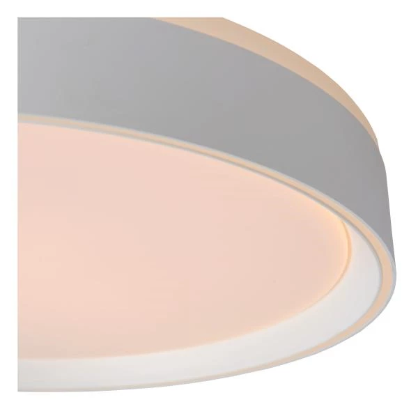 Lucide NURIA - Flush ceiling light - Ø 40 cm - LED Dim. - 1x24W 2700K - 3 StepDim - White - detail 4